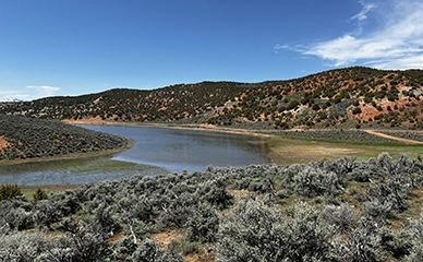 Private lake at the Glamping Resort