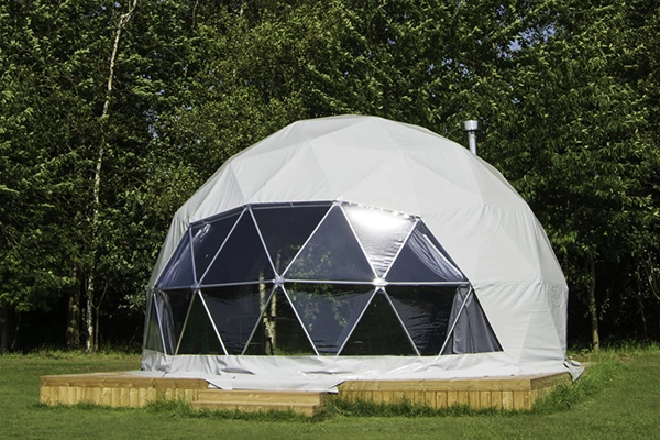 Glamping setup with TruDomes